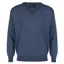 Massoti Merino V Neck Jumper Denim W01  